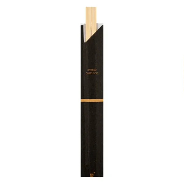 Bamboo Twin Chopsticks With Paper Sleeve